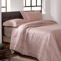 Colcha Solteiro 300 Fios Kacyumara Square 02 Peças In Rose Colcha Solteiro 300 Fios Kacyumara Square 02 Peças In Rose