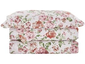 Colcha solteiro alba evolution patchwork c porta travesseiro