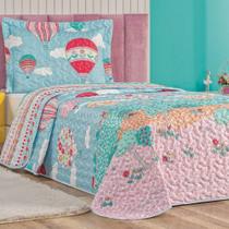 Colcha Solteiro Bouti Kids Dupla Face Estampado 2 Peças - Balão