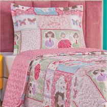 Colcha Solteiro Bouti Kids Dupla Face Estampado 2 Peças Ballet Colcha Solteiro Bouti Kids Dupla Face Estampado 2 Peças Ballet