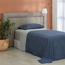 Colcha Solteiro Buddemeyer Medalhão 100% Algodão Azul Colcha Solteiro Buddemeyer Medalhão 100% Algodão Azul