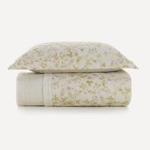 Colcha Solteiro com Porta-travesseiro Algodão Eva Karsten