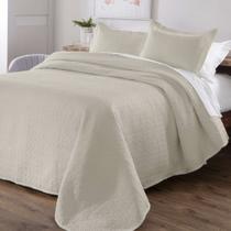 Colcha Solteiro Dupla Face Matelada Diamante 150 Fios com Porta Travesseiro