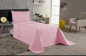 Colcha Solteiro Feminino Cobre Leito 2 Peças Cama Box Padrão