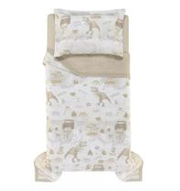 Colcha Solteiro Infantil Dupla Face 200 Fios Algodão Rex