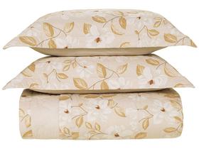Colcha Solteiro Karsten 100% Algodão Cecília Branco e Bege 2 Peças Colcha Solteiro Karsten 100% Algodão Cecília Branco e Bege 2 Peças