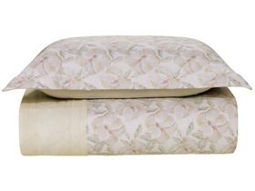 Colcha Solteiro Karsten 100% Algodão Justine Branco e Verde 2 Peças Colcha Solteiro Karsten 100% Algodão Justine Branco e Verde 2 Peças