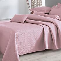 Colcha Solteiro Matelassê Arabesco 02 Peças 180 Fios Rose