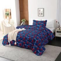 Colcha Solteiro Ultrassonic Marvel Spider Man Jolitex