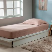 Colcha Solteiro Zapt Zum Sleep Elástico 2Pçs 200 Fios 100% Colcha Solteiro Zapt Zum Sleep Elástico 2Pçs 200 Fios 100%