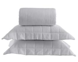 Colcha Square da Casa K Kacyumara Prata 300 fios Colcha Square da Casa K Kacyumara Prata 300 fios