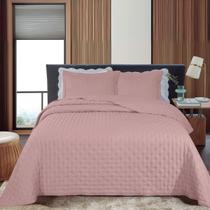 Colcha Super King Bouti Stillus Jolitex Cobre Leito Dupla Face 3Pçs 300x280cm