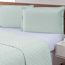 Colcha Ultrassonica Basics 2,40 X 2,60 Queen Verde Menta