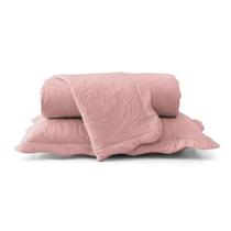 Colcha Ultrassônica - King Size - Classic - C/ Porta Travesseiros - Rose - Rozac Colcha Ultrassônica - King Size - Classic - C/ Porta Travesseiros - Rose - Rozac