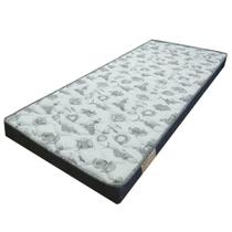 Colchão 78x188 Solteiro Espuma D20 Cor Branco com Preto