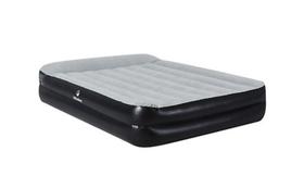 Colchão Aeroluxe Queen com Bomba Elétrica 203x152x46cm Preto e Cinza Klimber