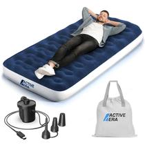 Colchão Air Mattress Active Era Luxury Camping Twin com bomba e bolsa Colchão Air Mattress Active Era Luxury Camping Twin com bomba e bolsa