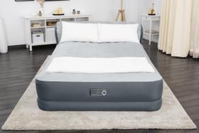 Colchão Air SleepLux Queen com cabeceira 90x60x74cm cinza