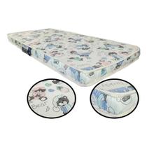 Colchão Antialérgico Berço Americano 130x60cm D18 Lavável e Portátil e estampas variável Colchão Antialérgico Berço Americano 130x60cm D18 Lavável e Portátil e estampas variável