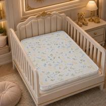 Colchão Berço Cama Chiqueirinho Infantil Estampado 100x70cm
