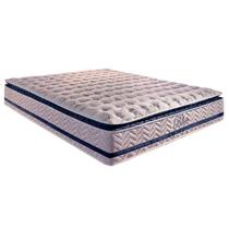 Colchão Blue Queen Paropas de Molas Pocket com Pillow Top Cor Branco/Azul Colchão Blue Queen Paropas de Molas Pocket com Pillow Top Cor Branco/Azul