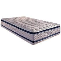 Colchão Blue Solteiro 88cm Paropas de Molas Pocket com Pillow Top Cor Branco/Azul Colchão Blue Solteiro 88cm Paropas de Molas Pocket com Pillow Top Cor Branco/Azul
