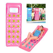 Colchao Boia Inflavel Bronzeador 1.75 M - Bote Esteira para Piscina e Praia