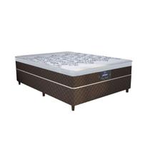 Colchão Box Casal Molas Ensacadas Espuma D28 Gazin New York 138x188x53cm Marrom/Branco