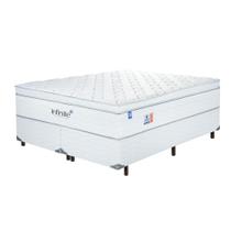 Colchão + Box para Casal Queen Sonos Infinite D33/D40 158cm com Molas Ensacadas - Branco