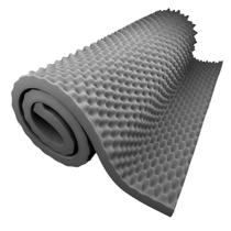 Colchão Caixa De Ovo Antiescaras Casal D33 Cor Cinza Escuro Top Pillow Cama Poltrona Colchonete