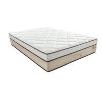 Colchão Casal Aquárius Molas Ensacadas (34x138x188) Branco e Bege Colchão Casal Aquárius Molas Ensacadas (34x138x188) Branco e Bege