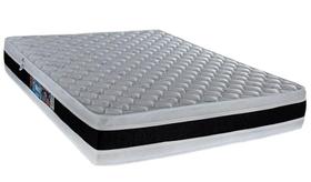 Colchão Casal Castor de Espuma Dupla Face D45 Black e White 138x188x27cm
