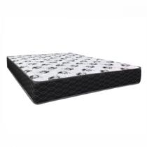 Colchão Casal D33 Extra Firme 138x188x19 Suporta 130kg Preto Com Branco Colchão Casal D33 Extra Firme 138x188x19 Suporta 130kg Preto Com Branco