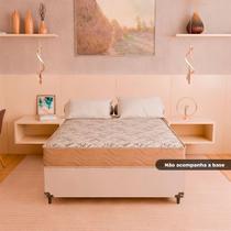 Colchão Casal D33 One Face - 17x138x188cm - Suede Bege - e-Shop Casa