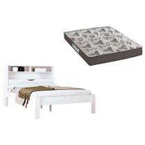 Colchão Casal D33 Ortobom + Cama Invicta Branco