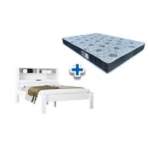 Colchão Casal D45 Cecina + Cama Invicta Branco