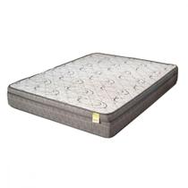 Colchão Casal De Espuma D-45 Dreemy Mega 138x188x25cm Cinza Com Branco Apolospuma Cinza Com Branco