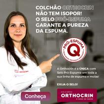 Colchão Casal de Espuma D33 Orthocrin Royal Saúde Plus Bege 138x188x18 Espuma Certificada