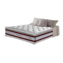 Colchão Casal de Molas Ensacadas D33 com Pillow TOP Cama inBox Select 138x188x32 Vinho