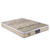 Colchão Casal Espuma D33 Fort Gazin 138x188x21cm Bege/Branco - Suporta até 150kg por Pessoa