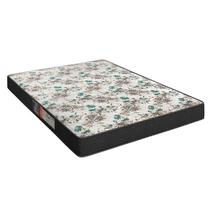 Colchão Casal Espuma D33 Paris 138x188x14 Branco Preto - Portobel