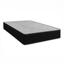 Colchão Casal Espuma D45 Apolospuma 138x188x19 Suporta 150kg Preto Com Cinza