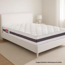 COLCHÃO CASAL ESPUMA D45 RECONFLEX MAX SAÚDE PREMIUM 138x188x20 150 kg DOUBLE SIDE SELADO TECIDO MALHA