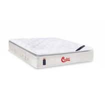 Colchão Casal Espuma Viscoelástico Visco Gel Molas Ensacadas Pocket Gold Star SLX Vitagel Pillow Top (138x188x29) - Castor