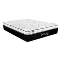 Colchão Casal Espuma Viscoelástico Visco Molas Ensacadas MasterPocket Lucksfaction Black Euro Pillow (138x188x36) - Luckspuma Colchão Casal Espuma Viscoelástico Visco Molas Ensacadas MasterPocket Lucksfaction Black Euro Pillow (138x188x36) - Luckspuma