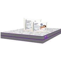 Colchão Casal Firme D33 138x188x18 Ortovip e 2 Travesseiro Nasa Light 3D 45x65x8 Colchão Casal Firme D33 138x188x18 Ortovip e 2 Travesseiro Nasa Light 3D 45x65x8