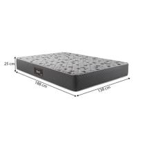 Colchão Casal Herval Black Espuma D-60, 138x188x25cm super firme