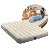 Colchão Casal Inflável Dobrável Dura Beam 191cm até 272kg com Reparo Camping e Viagem Intex Colchão Casal Inflável Dobrável Dura Beam 191cm até 272kg com Reparo Camping e Viagem Intex