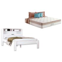 Colchão Casal King Best + Cama Invicta Branco