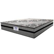 Colchão Casal King Gazin com Molas Ensacadas Rubi 193x203x32cm Cinza/Preto - Suporta até 120 Kg Cinza Colchão Casal King Gazin com Molas Ensacadas Rubi 193x203x32cm Cinza/Preto - Suporta até 120 Kg Cinza